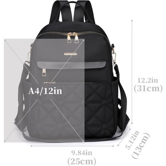 Womens Backpack Purse Waterproof Nylon Designer Ladies Casual main image 4